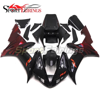 

Injection Fairings For Yamaha R1 02 03 2002 2003 ABS Plastics Motorcycle Fairing Kits YZF1000 Bodywork Cowling Black Red Flame