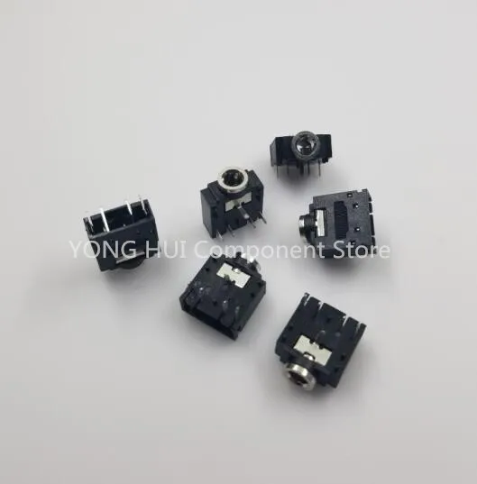 100 шт. PJ 307 PJ307 черный 3 5 мм стерео разъем аудио PCB 3F07 5PIN|pcb connector|pcb socket connectorpcb 10 |