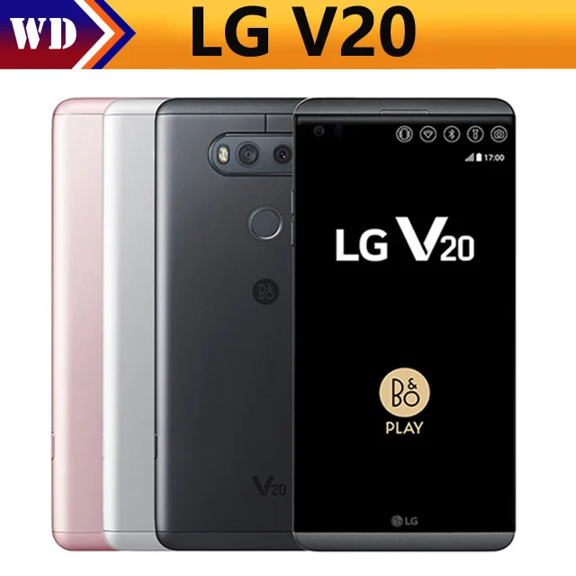 

Unlocked LG V20 mobile phone 4GB RAM 64GB ROM Quad Core Snapdragon 820 5.7'' 16MP+8MP Camera Fingerprint 4G LTE Smart Phone