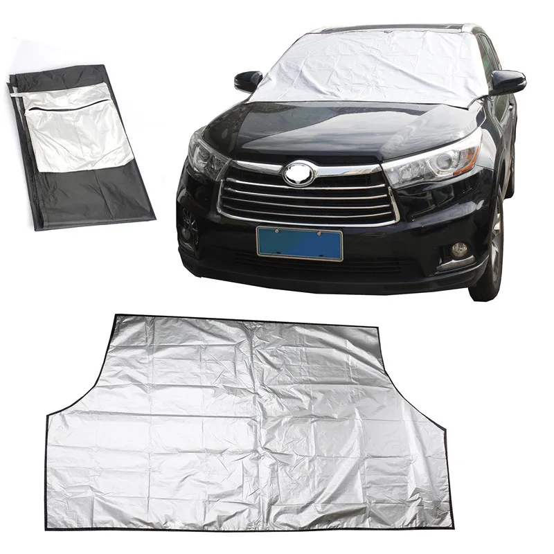 

Airkoul Car Windshield Snow Cover Sun Shade Dust Ice Protector Seasons Windbreak umbrella Covers Windscreen Car-Styling