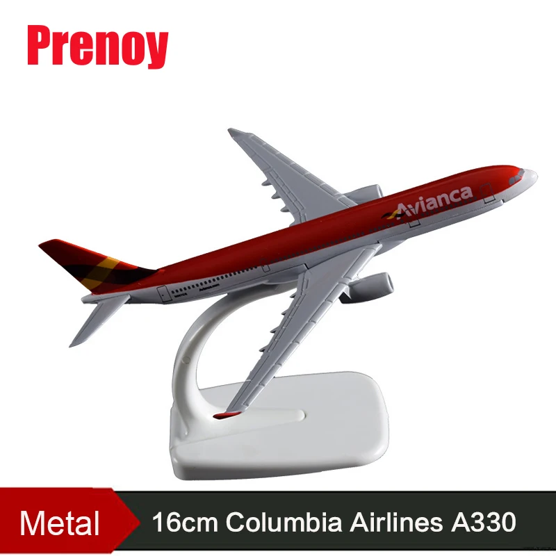 16cm Alloy A330 Columbia Airlines Airplane Model Aeronautical Aircraft Avianca Creative Adult Children Airbus Toys |