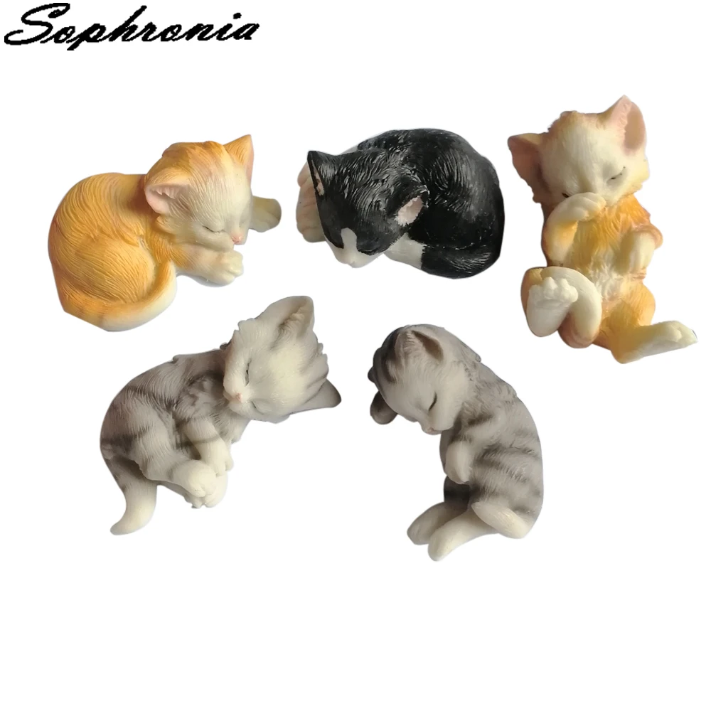 

New 5 Styles Cats Silicone Fondant Mould Cake Decorating Tools Sugarcraft Gumpaste Chocolate Sugarcraft Mold C374