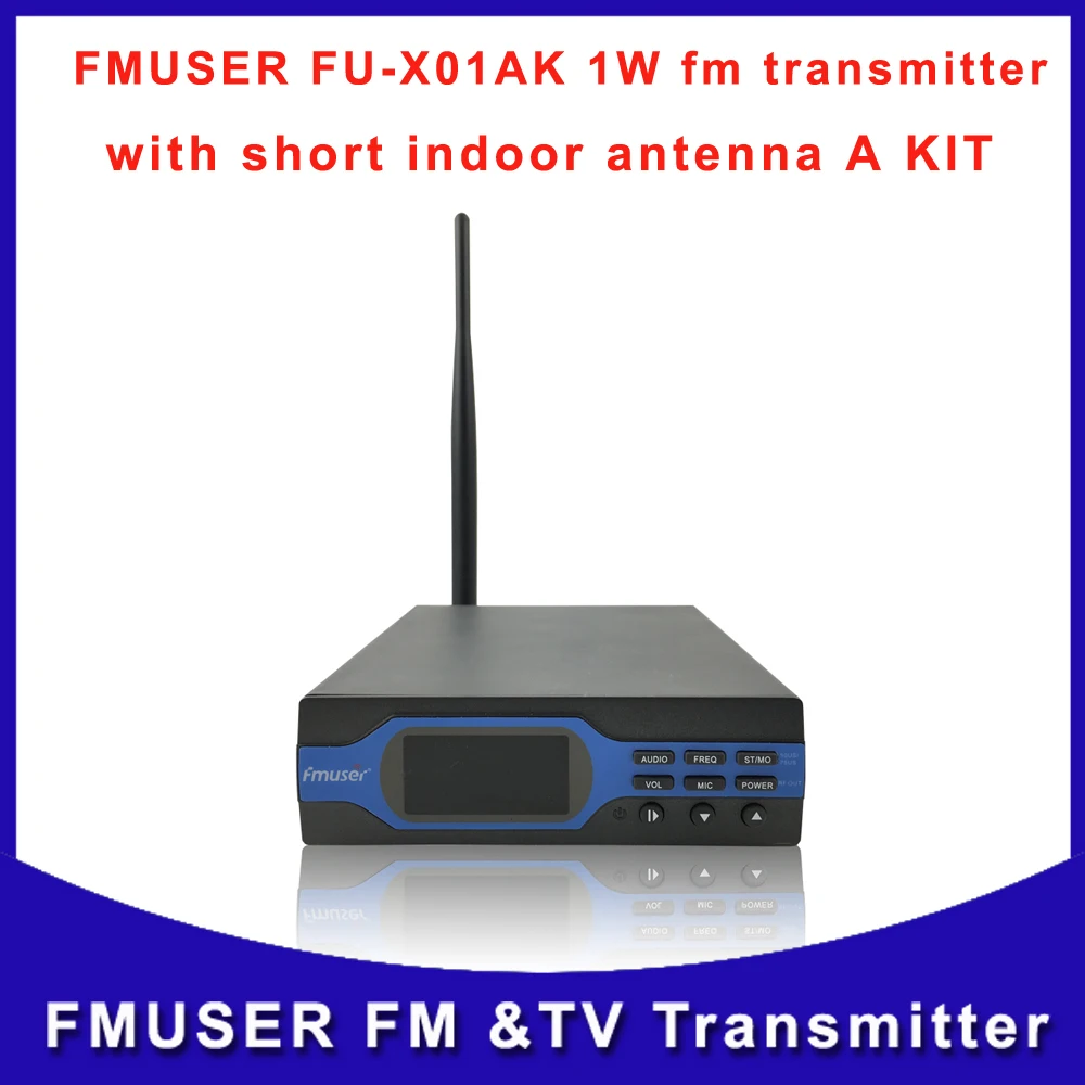

SDA-1W Broadcast Fm Radio Transmitter Silver Black Fm Radio Transmitter FM exciter a kit withe the power supply antenna cable