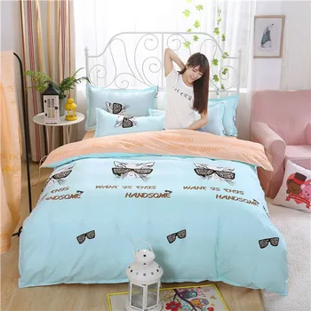 

Cartoon Animals Home Textile Animals Printed Bedding Set Bed Cover Bed Sheet Duvet Cover Pillowcase Bed Linen Bedclothes Queen