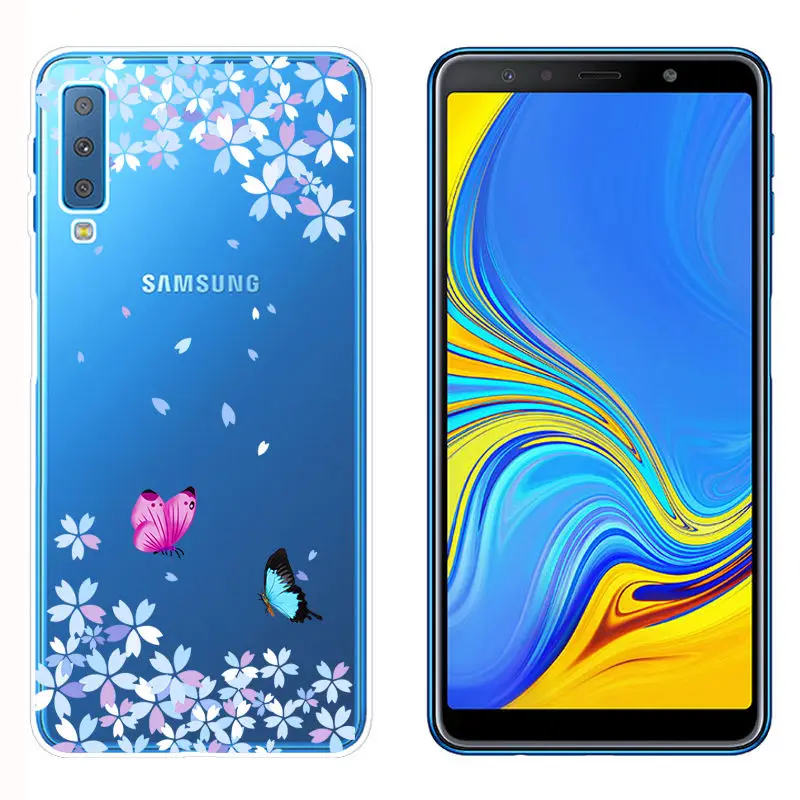 Soft TPU Fundas for Samsung A750 Smart Back Phone Cover for A6 A8 Plus 2018 Galaxy A9 2018 Clear Silicone Case for A520 A7 2018 (1)