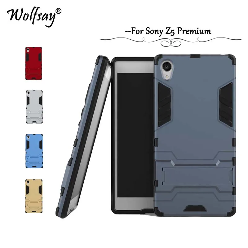 

Wolfsay Phone Cover sFor Sony Xperia Z5 Premium Case E6833 E6883 Slim Robot Rubber Case For Sony Xperia Z5 Premium / Z5 Plus <