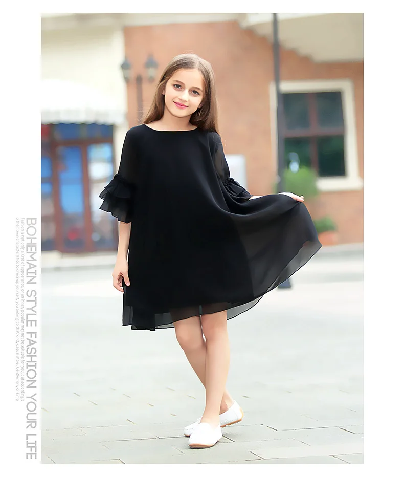 girls black frock