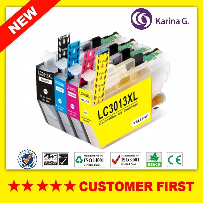 Совместим с чернильным картриджем Brother LC3013 для MFC-J690DW MFC-J895DW MFC-J491DW и т. д. |