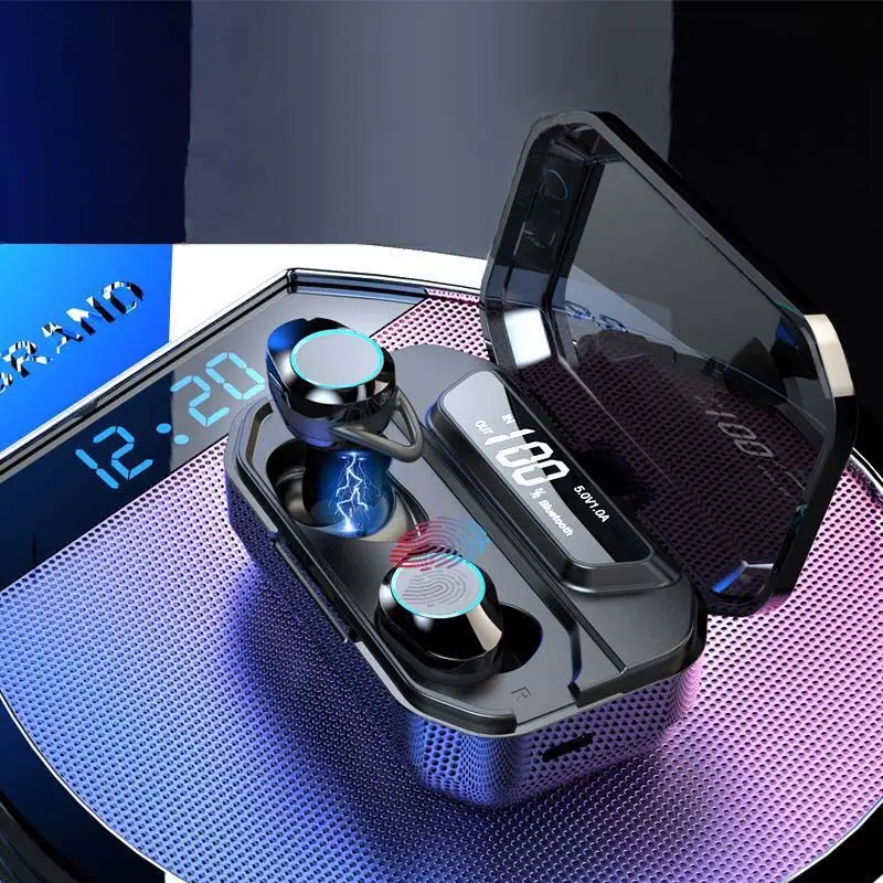 

YINYOO TWS Bluetooth 5.0 Wireless earphone Noise Cancelling Sport Earphone IPX7 Waterproof Built-in Microphone earphone