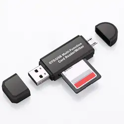 USB 3 в 1 OTG кардридер высокая скорость USB 2,0 Мультифункциональный кардридер TF кардридер для компьютера