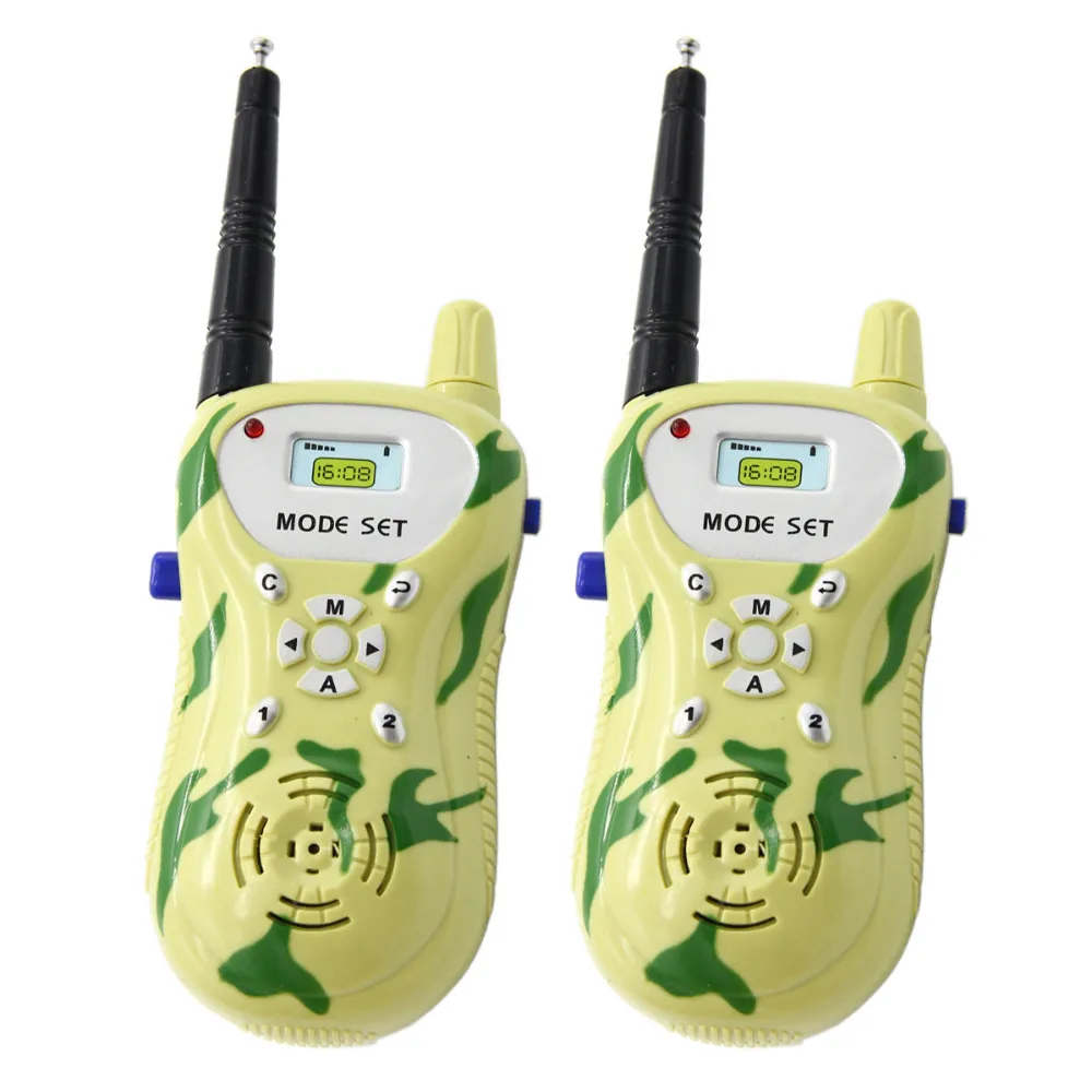 Новый 2-Pcs электронный Walkie Talkie дети ребенок мини игрушки Портативный двусторонней радиосвязи бесплатная доставка