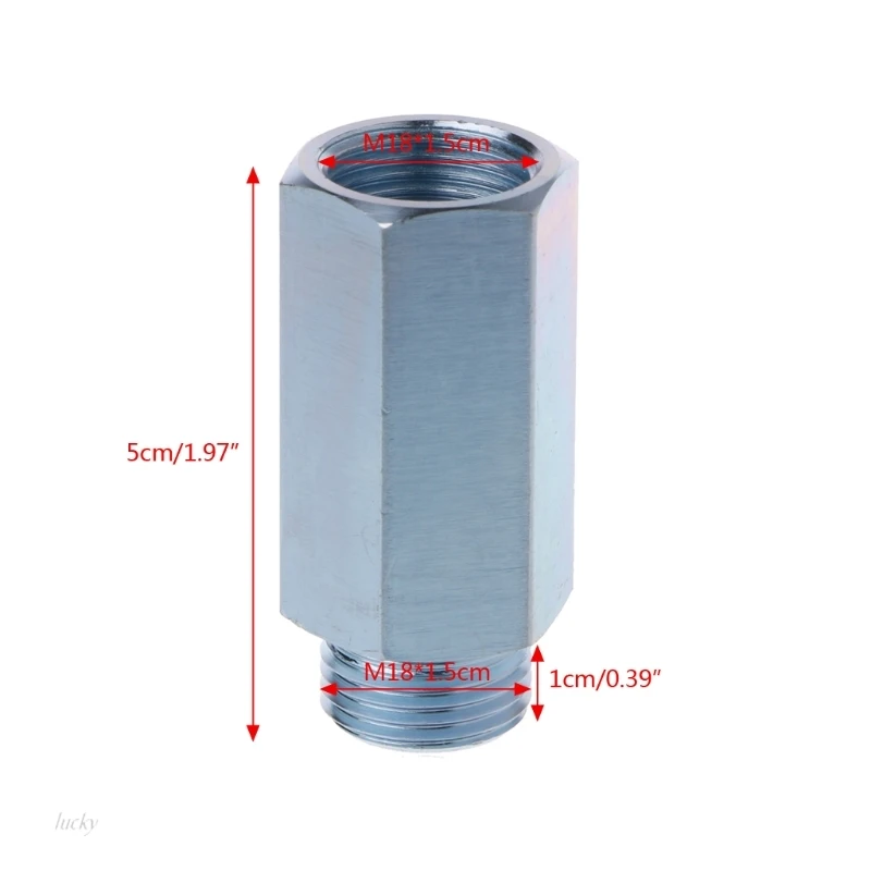 

New 1 Pc M18x1.5 Lambda Oxygen Sensor Bung Adapter Extender Spacer Joints Converter High Quality