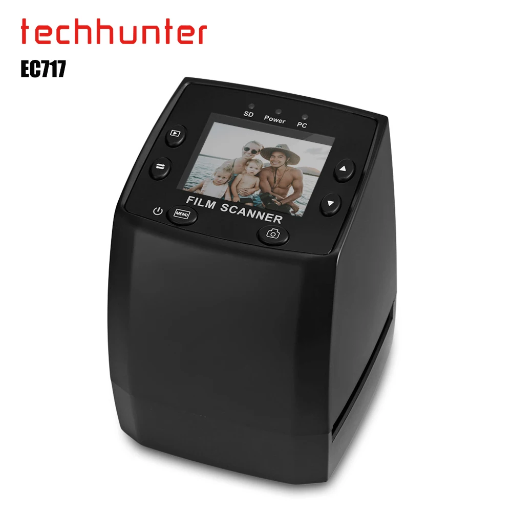 EC717 5MP 35 мм отрицательный сканер фильм с горкой ЖК дисплей просмотра USB 2 0 цифровой