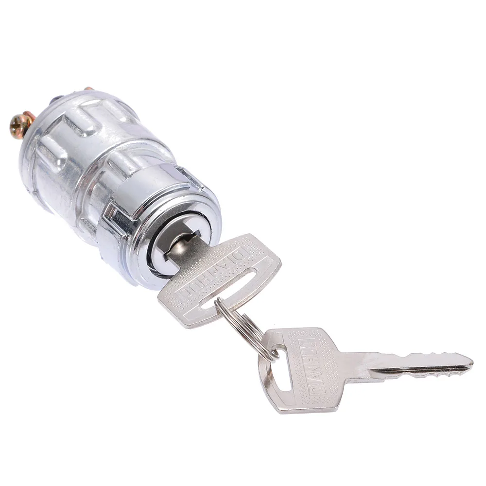 Universal Car Ignition Switch Lock Replacement Car Tractor Ignition Switch Lock Cylinder With 2 Keys