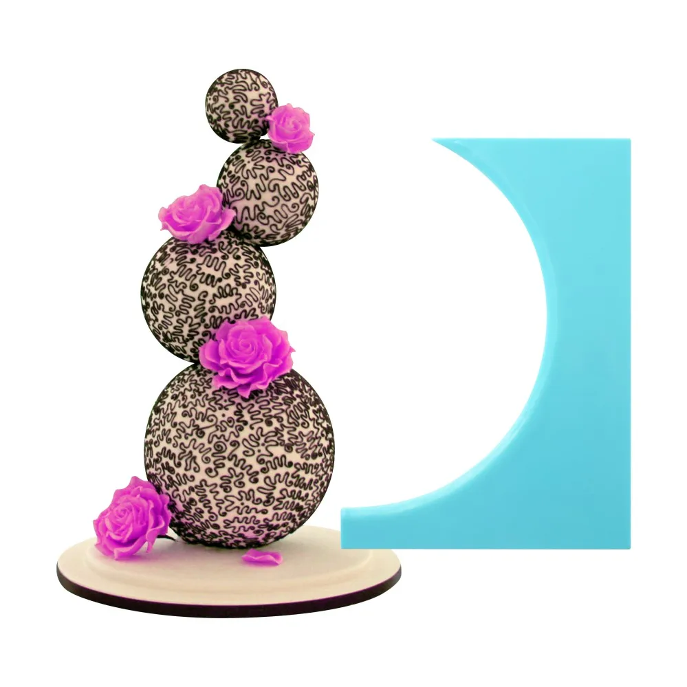 

New Design Modeling Smoother Cutter Cake Scraper Baking Pastry Spatulas Fondant Cake Decoration Tools DIY Baking Tool