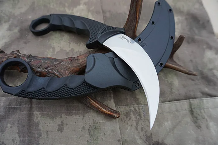 Нож karambit из холодной стали, стальной нож Tigers с фиксированным лезвием, походные инструменты, охотничий нож, спасательные ножи для выживания