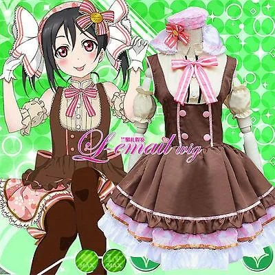 Аниме Love Live! Lovelive Yazawa Нико горничная униформа maidслуга платье-пачка Лолита костюм