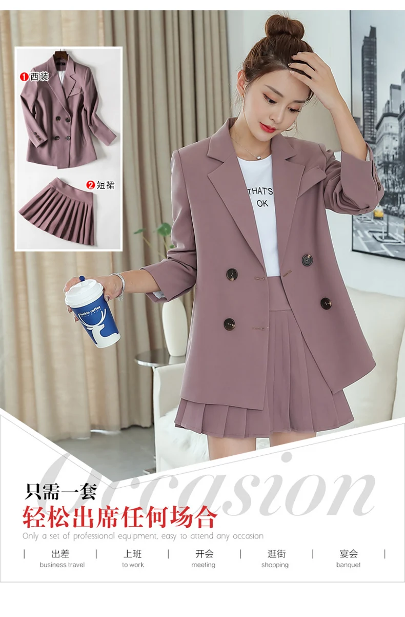 Женский шикарный осенне-зимний блейзер с карманами, двубортный, с длинным рукавом, офисная одежда, пальто, однотонная женская повседневная верхняя одежда, топы, плюс 4XL