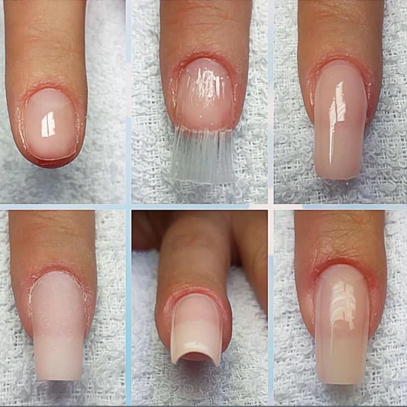 Fibernails стекловолокно для наращивания ногтей Акриловые наконечники Быстрое расширение Fibernails акриловые наконечники для маникюра DIY салонный набор инструментов для ногтей