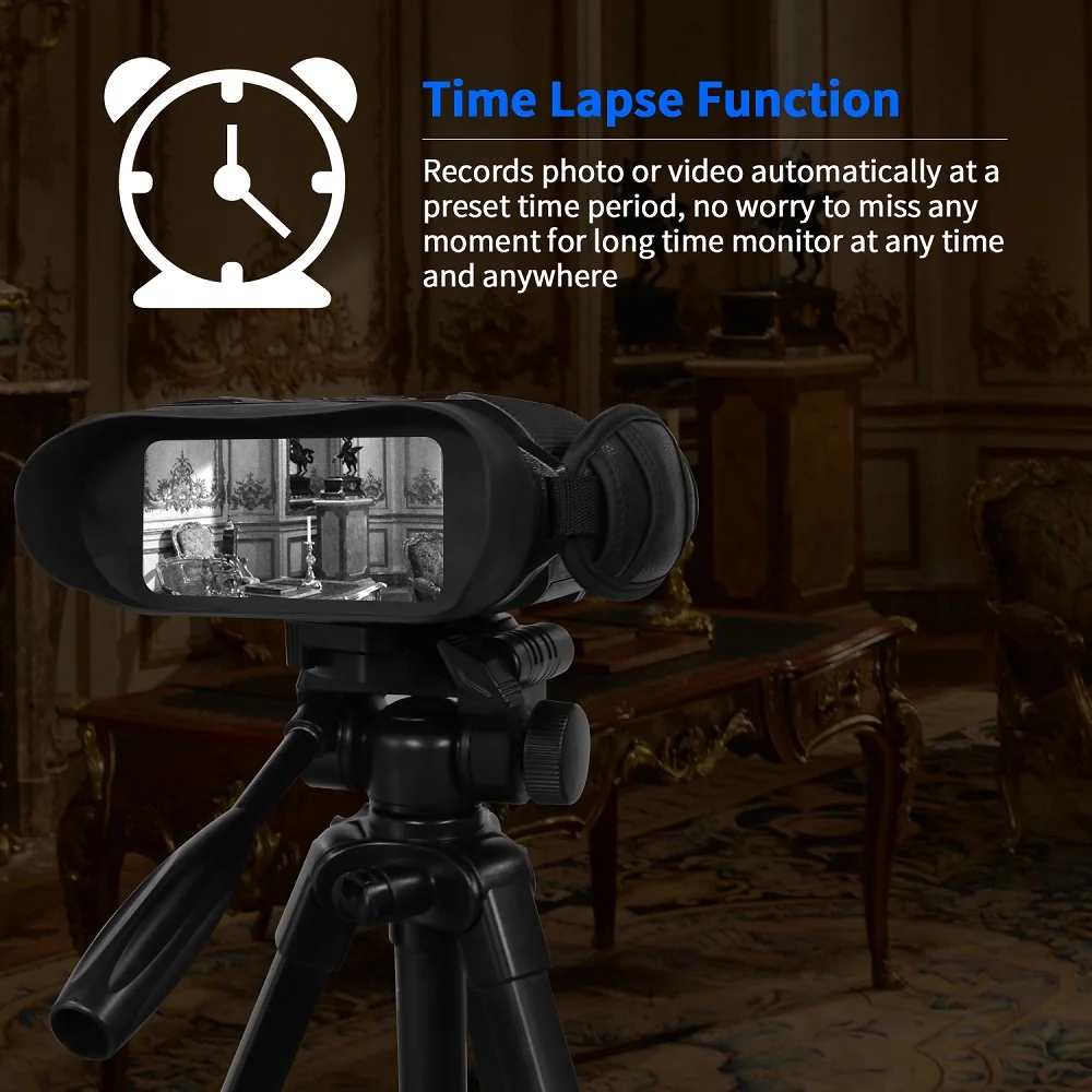 Bestguarder للرؤية الليلية الفاصل الزمني تلسكوب مناظير الصيد 400 M كبيرة شاشة 5x التكبير 4.5X40 مللي متر 32G الأشعة تحت الحمراء أحادي هدايا