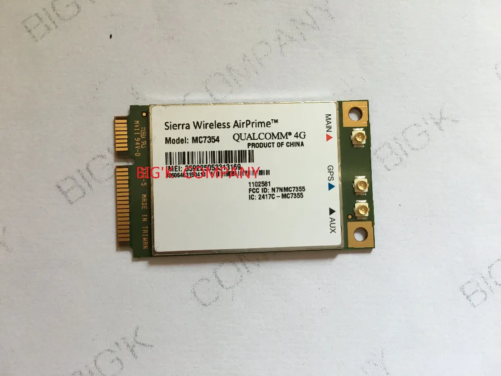 JINYUSHI For  MC7354 PCI-E 4G LTE HSUPA HSDPA UMTS WCDMA  GNSS module support GPS 100% NEW&Original   stock 1PCS Free Shipping