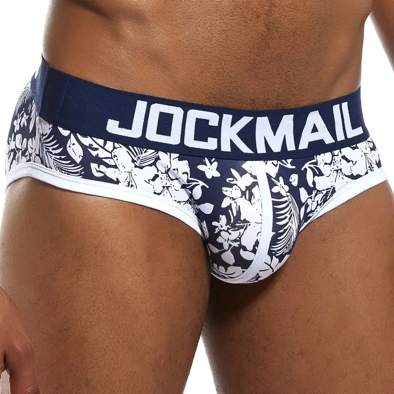 JOCKMAIL Для мужчин нижнее белье трусы Для мужчин s Print трусы Masculina U Чехол Мужской трусики Для мужчин s плавки-трусы Пестрое нательное белье Ropa