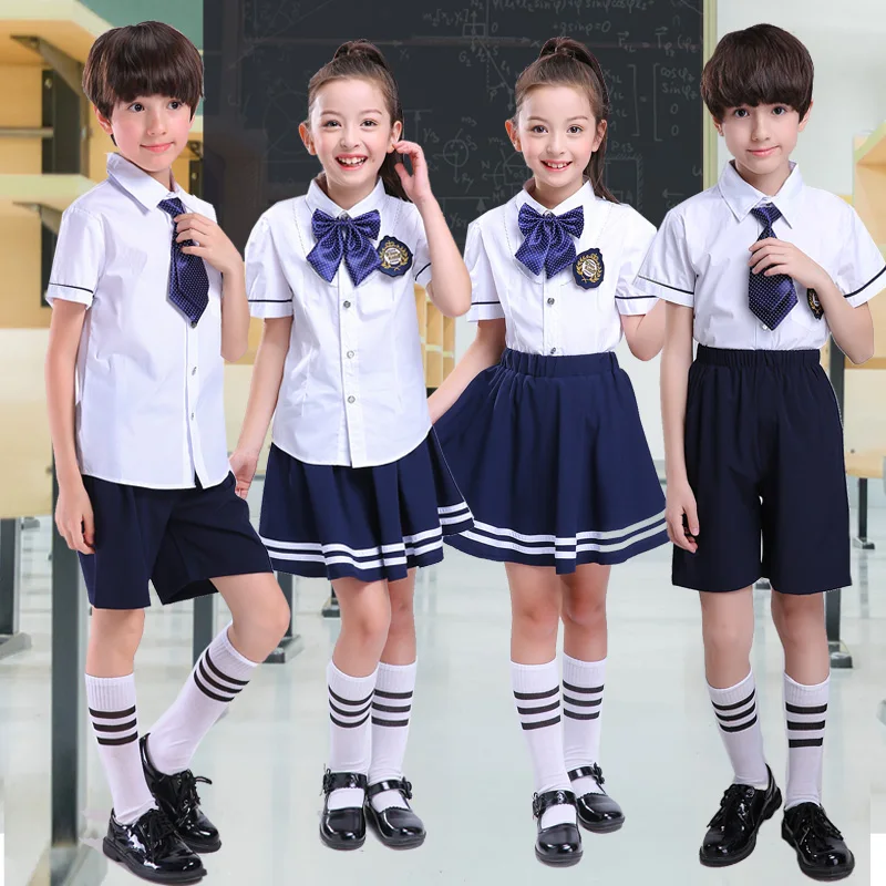 

New style summer school uniform set student uniform tie sailor suit set costume japanese school uniform girl short sleeve
