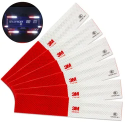 10pcs 5*30cm Car Reflective Stickers Warning Strip Reflective Truck Auto supplies Night Driving Safety Secure Red White Sticker