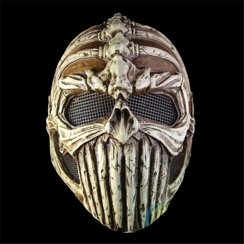 

Horror Realistic Ghost Rider Scary Skeleton Masks Demon Protective Helmet Resin Mask Halloween Masquerade Cosplay Costume Props
