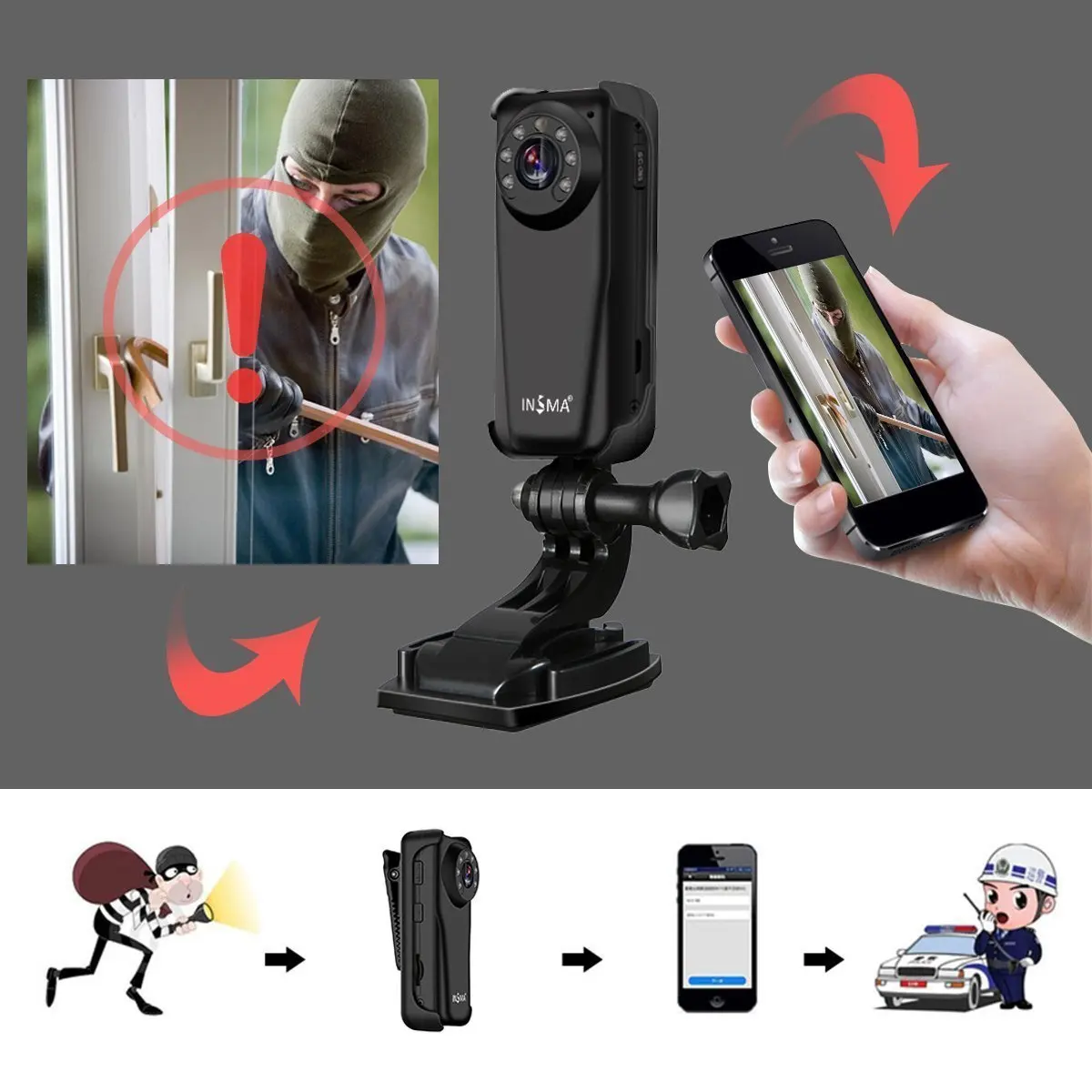Новейшая модель P2P мини Камера Wi Fi HD 1080 P IP видео цифровой видеорегистратор для