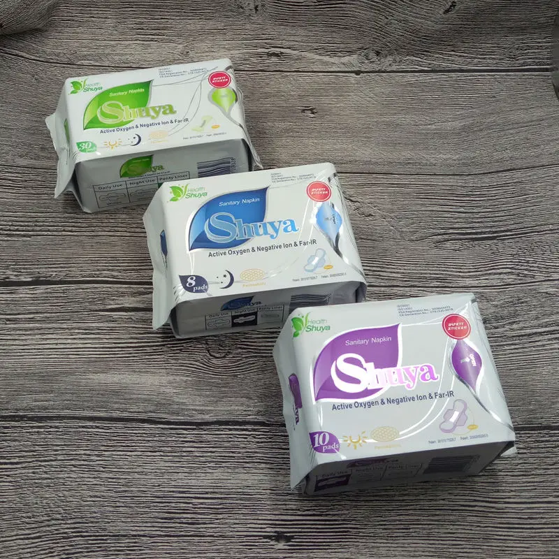 5 упаковок/партия анионные прокладки гигиенические прокладки Shuya менструальные прокладки для женщин забота о здоровье любовь прокладки женские анионные гигиенические прокладки для женщин