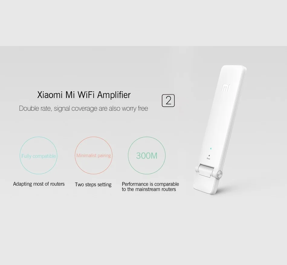 Новое обновление Xiaomi mi Беспроводной 300 м Wi Fi усилитель 2 повторитель сигнала