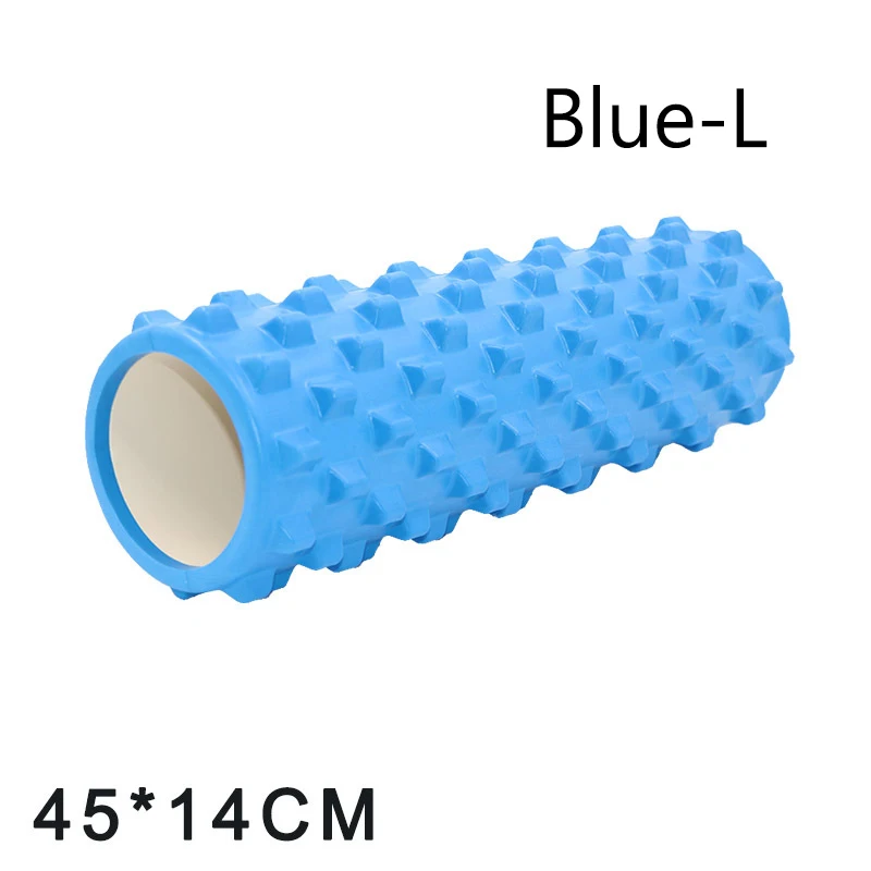 Массажный ролик для йоги, блок, колонка для йоги, пена для йоги, пилатеса, фитнеса, пенопластовый ролик, спортивный поезд, гимнастический тренажер, расслабляющий пенопласт, спортивный инструмент - Цвет: Синий