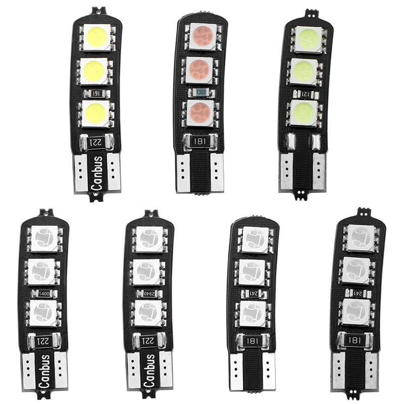1 шт. x 4 10 автомобильный светильник Canbus No Error T10 194 168 W5W 5050 светодиодный 6 SMD белый