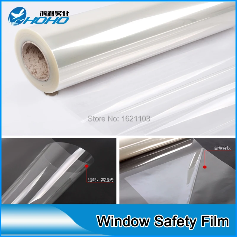 Super thickened 12 mil safety film 1.52mx20m to protect your property