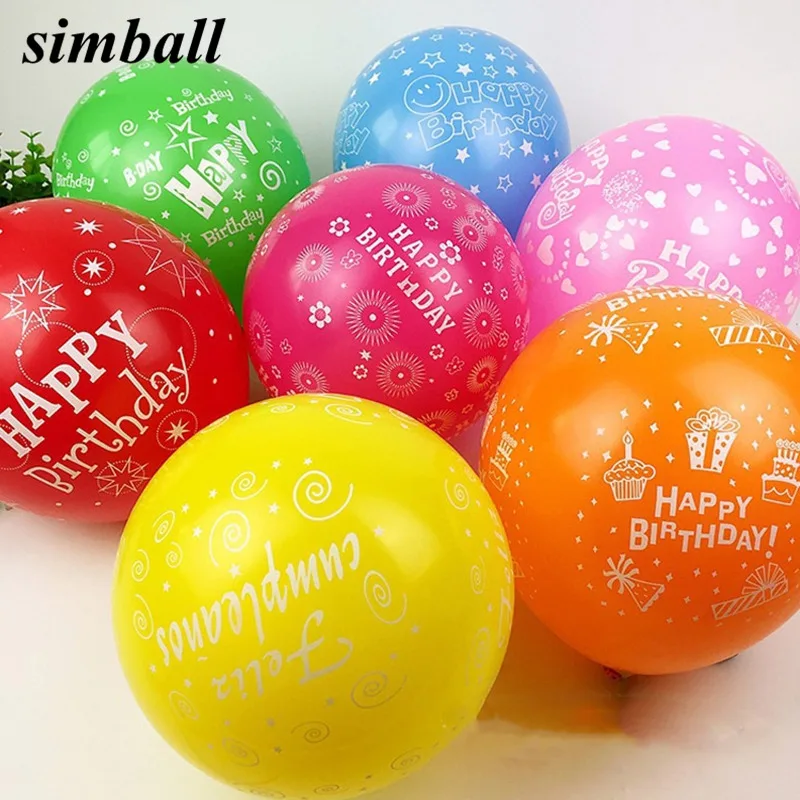 10 шт. 12 дюймовые латексные надувные шары|baloon happy birthday|baloon partybaloons birthday |