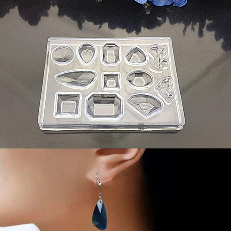 Горячая силиконовая форма DIY прессформы смолы ремесло инструмент для серьги подвеска ожерелье делая LSF99