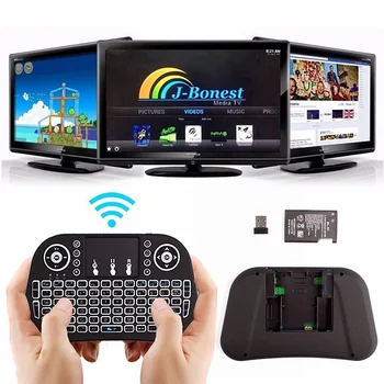 

2020 MIni 2.4ghz Blacklight Wireless Keyboard with USB Receiver for HTPC/ PS3/ Xbox360 /Smart TV Network player Free shipping
