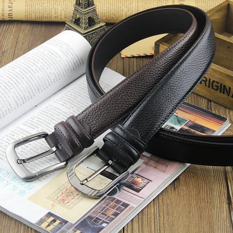 Hot men belt brand pin buckle belts wholesale business high end men's