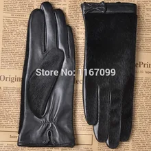 Новая черная сумка из натуральной кожи обувь из кожи и меха перчатки для девочки модные теплые перчатки для стрельбы из лука XL L M S