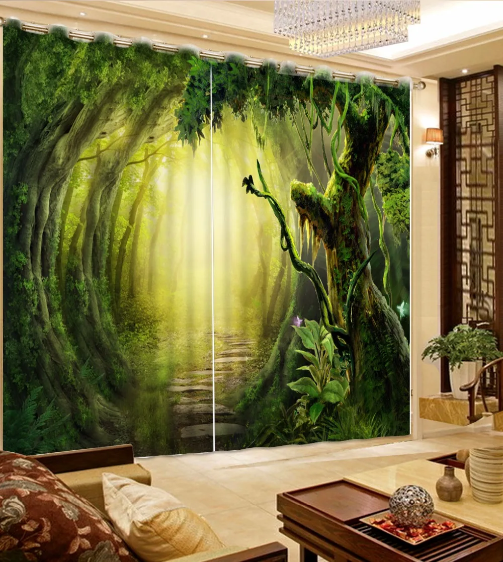 Cortinas Opacas Para Ventana De Playa, Cortinas De Palmeras De Mar Para Sala De Estar, Cortina Con Estampado De Paisaje Costero Natural Para Decoración De Dormitorio Compra Barata En