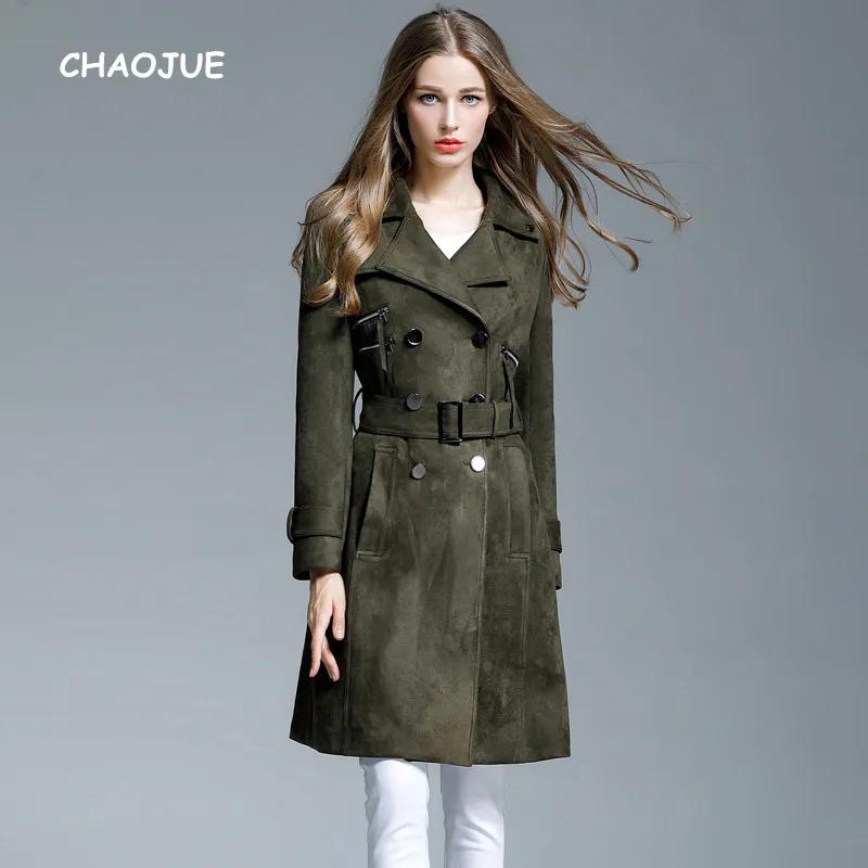 Green trench coat womens uk Clearance