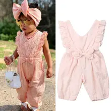 Emmababy, Брендовое летнее боди с бантом для маленьких девочек, комбинезон одежды снаряжение, летнее