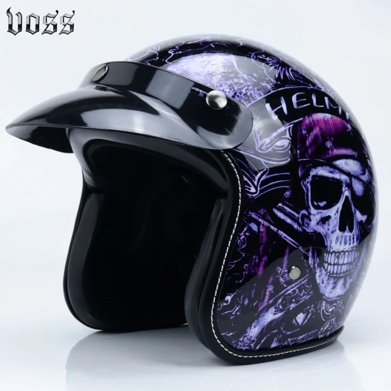 Voss Vintage Moto Bersepeda Helm Open 