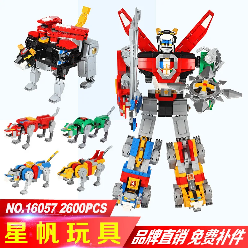 

16057 Movie material serie The Voltron King Voltron Defender Of The Universe Legoing 21311 Set Building Blocks Set Bricks Toys