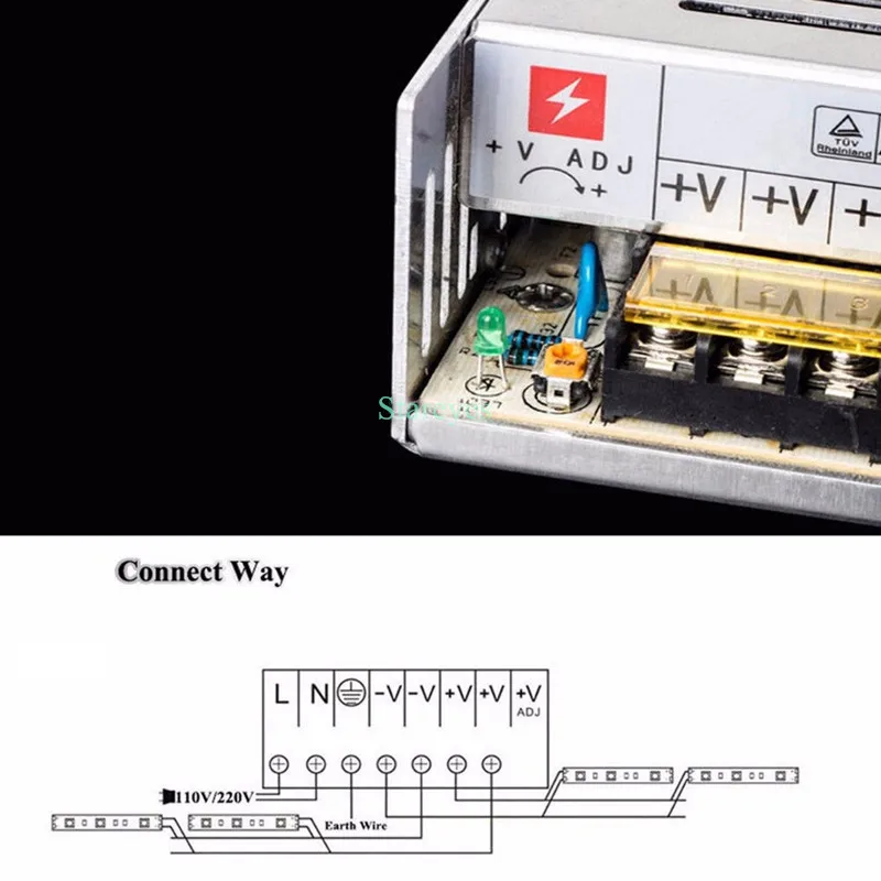 10 шт. адаптер питания Трансформатор AC100-240V к DC12V 1A/2A/3A/5A/6A/8A/10A/12A/15A/20A/25A/30A/40A/50A/60A светодиодный полосы