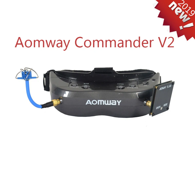 AOMWAY Commander V2 1080P 5,8G 64CH гарнитура HDin AVin поддержка головы трекер FPV очки для Rc Fpv гоночный Дрон Части Rc