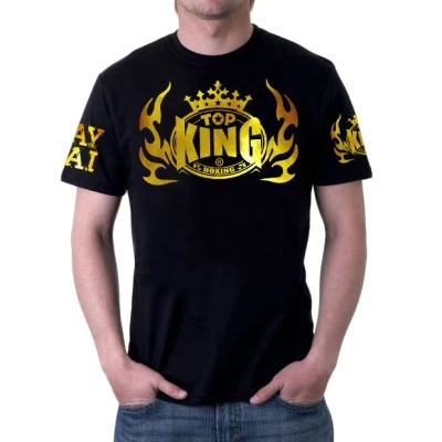 SOTF MMA мужская удобная, дышащая хлопковая толстовка для бокса Санда Топ king muay thai Шорты Кик одежда для бокса muaythai - Цвет: black