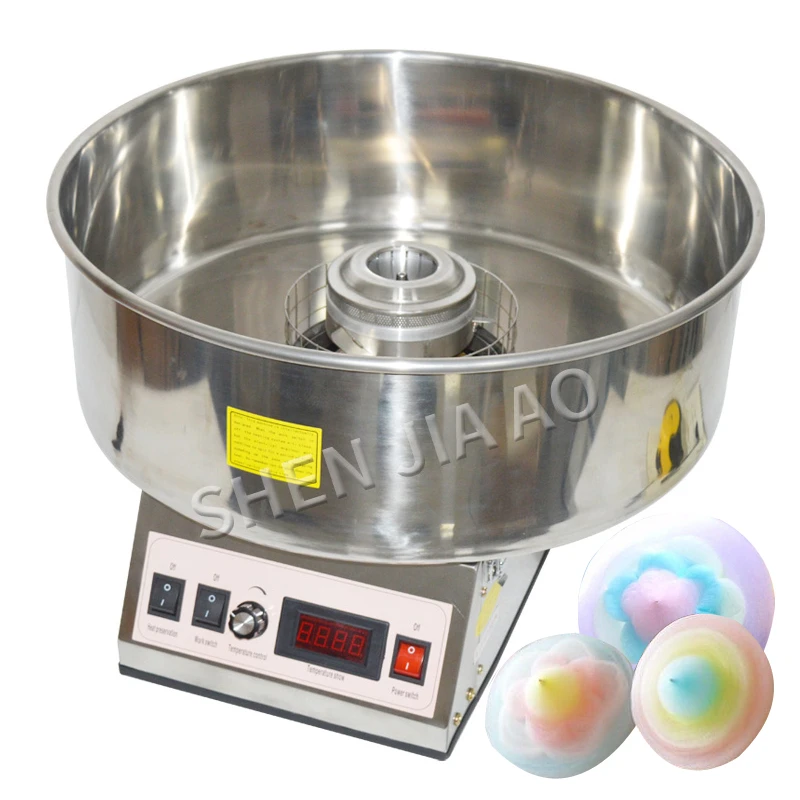 Commercial Cotton Candy Maker Electric Candyfloss Diy Sugar Floss Flower Type Cotton Candy Machine Stainless Steel 110v 220v Food Processors Aliexpress