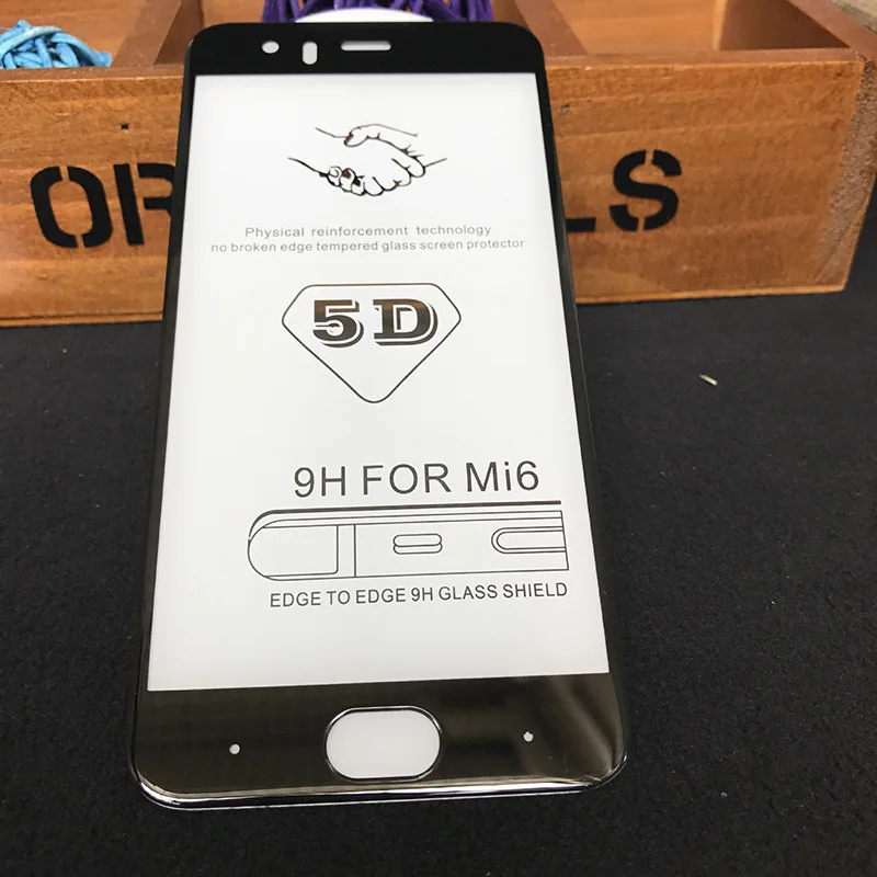 5D Full Front Film Tempered Glass For Xiaomi Pocohone F1 Mi7 Mi8 8SE 6X Screen Protective For Xiaomi A1 5S 5X 6 6X Mix2 Note3 A2 (2)